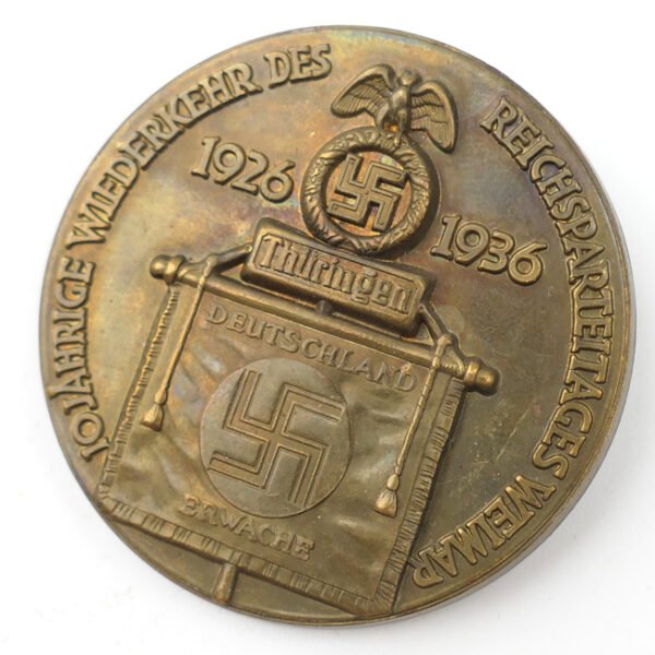 '10 Jährige wiederkehr des Reichsparteitages Weimar 1936' Tinnie