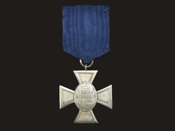 18 Year Police Long Service Cross with Case of Issue. in Long service Medals