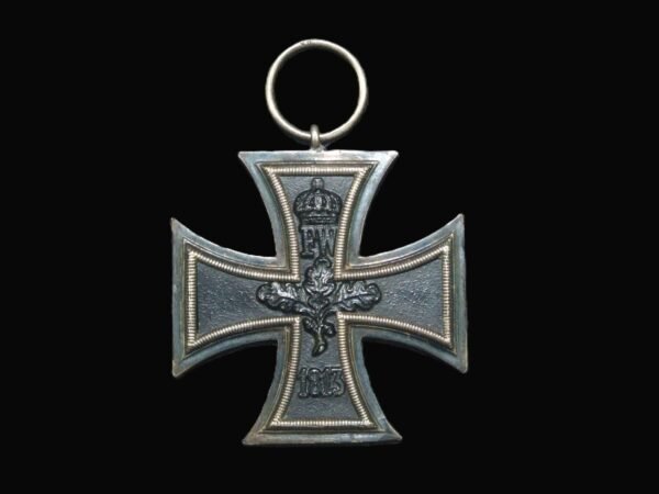 1914 Iron Cross Second Class by Klein und Quenzer with Austrian Trifold ribbon + Case in Gallantry & honours