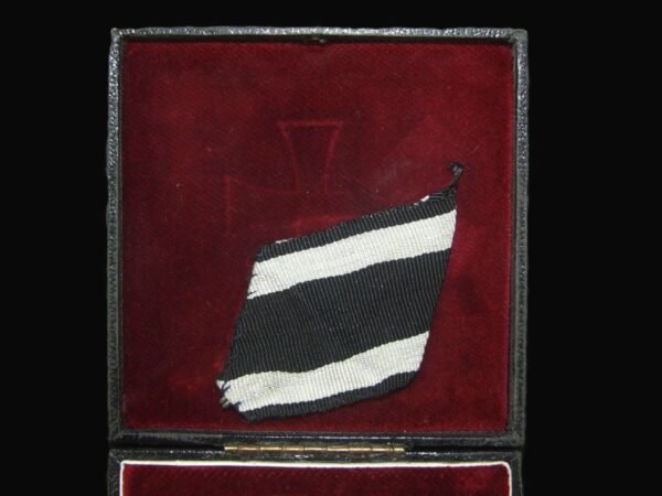 1914 Iron Cross Second Class by Klein und Quenzer with Austrian Trifold ribbon + Case in Gallantry & honours