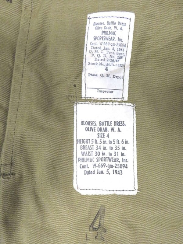 1940 Pattern 1943 Lease Lend R.W.A.F.F / R.E.M.E Battledress Jacket in General