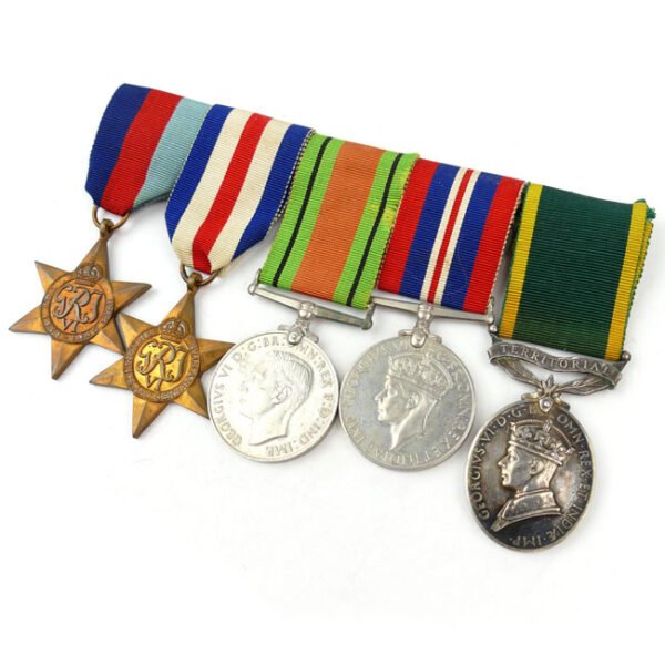 5-piece British Medal Bar