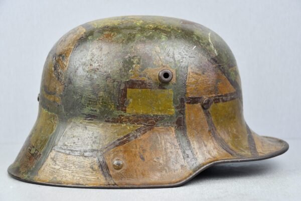 WW1 Germann M16 ‘Mimikri’ camouflage helmet St.66