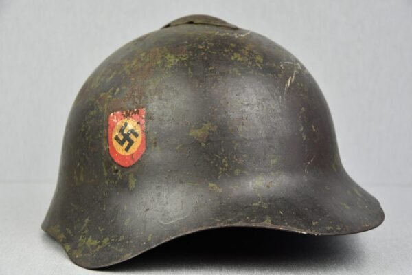 RARE Polizei double decal reissued Russian M36 Soviet ‘SSh-36’ steel helmet - Image 5