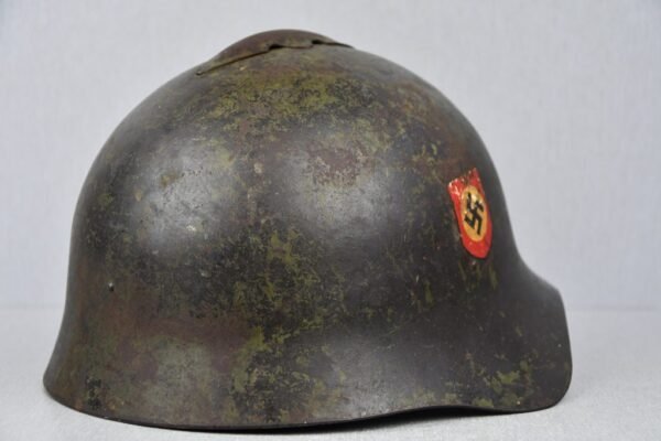 RARE Polizei double decal reissued Russian M36 Soviet ‘SSh-36’ steel helmet