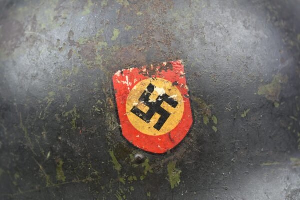 RARE Polizei double decal reissued Russian M36 Soviet ‘SSh-36’ steel helmet - Image 13