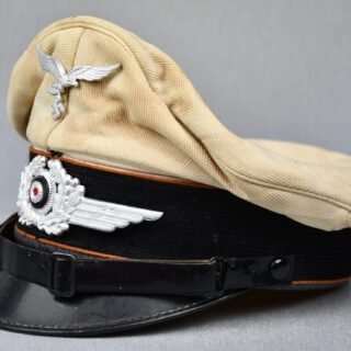Luftwaffe enlisted white topped visor cap for signals by Clemens Wagner