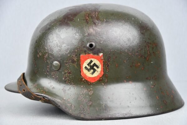 M35 Waffen-SS reissued double decal steel helmet Q62 ex-double runic - Image 21