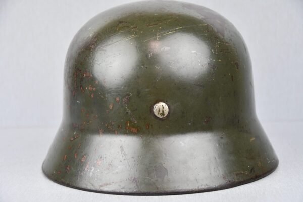 M35 Waffen-SS reissued double decal steel helmet Q62 ex-double runic - Image 19