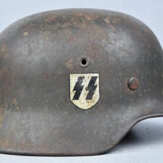 M40 Waffen-SS single decal steel helmet ET66