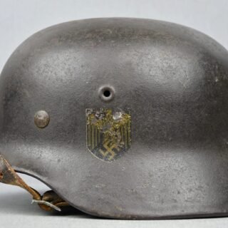 M40 Kriegsmarine single decal steel helmet EF64 named