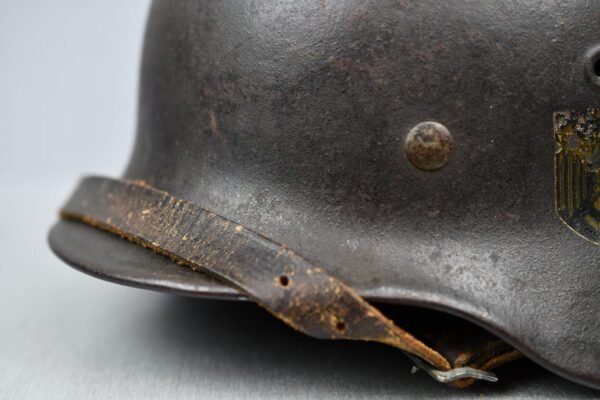 M40 Kriegsmarine single decal steel helmet EF64 named - Image 8