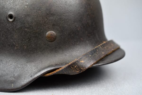 M40 Kriegsmarine single decal steel helmet EF64 named - Image 9