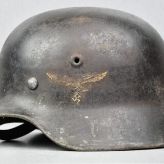 M40 Luftwaffe single decal ‘ex-white wash’ steel helmet SE62