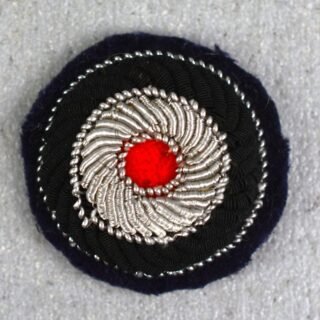 Kriegsmarine/Luftwaffe ‘blue’ officer bullion overseas cap cocarde
