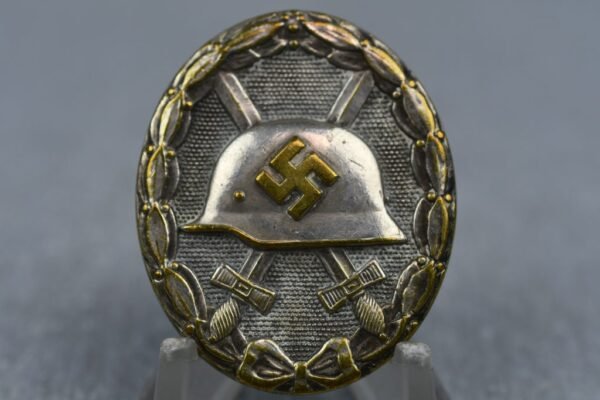 German silver grade wound badge in Buntmetall