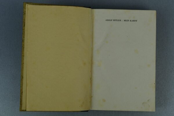 Adolf Hitler’s Mein Kampf wedding edition 1942 attributed ‘Kriegsausgabe’ - Image 8