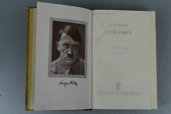 Adolf Hitler’s Mein Kampf wedding edition 1942 attributed ‘Kriegsausgabe’ - Image 9
