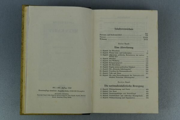 Adolf Hitler’s Mein Kampf wedding edition 1942 attributed ‘Kriegsausgabe’ - Image 11