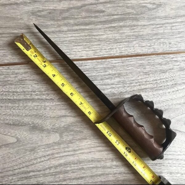 Original U.S. WWI Unissued M1917 Trench Knife by American Cutlery Company with Scabbard by Jewell dated 1918 - Image 6