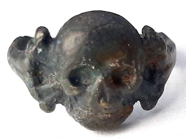 WAFFEN SS TOTENKOPF SKULL TEXTBOOK RING RELIC WW2 GERMAN - Image 15