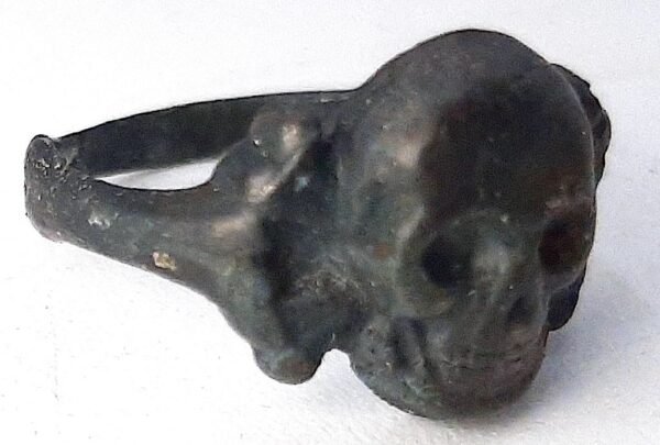 WAFFEN SS TOTENKOPF SKULL TEXTBOOK RING RELIC WW2 GERMAN - Image 13