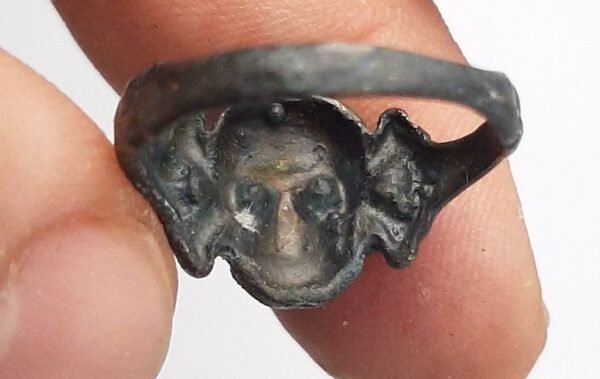 WAFFEN SS TOTENKOPF SKULL TEXTBOOK RING RELIC WW2 GERMAN - Image 10