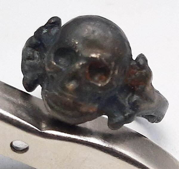 WAFFEN SS TOTENKOPF SKULL TEXTBOOK RING RELIC WW2 GERMAN - Image 7