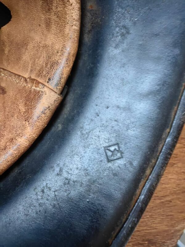 Original German WWII M34 Fire/Police Helmet - Image 5