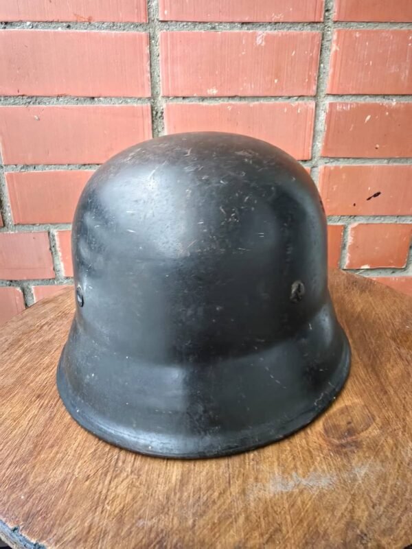 Original German WWII M34 Fire/Police Helmet - Image 8
