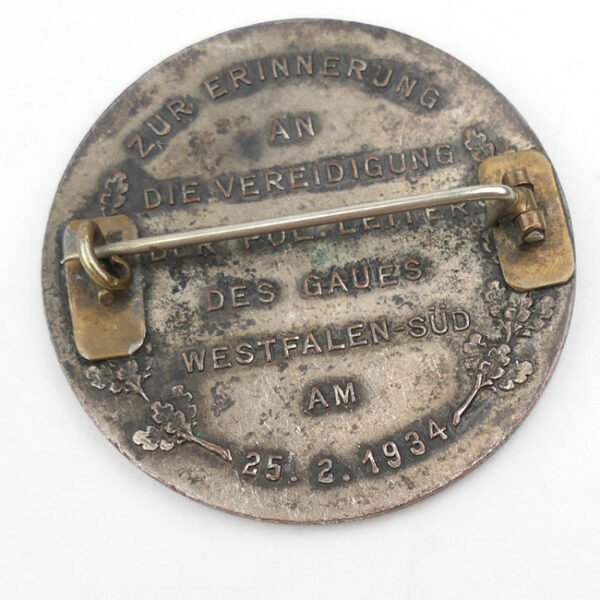 Adolf Hitler Table Medal 1934