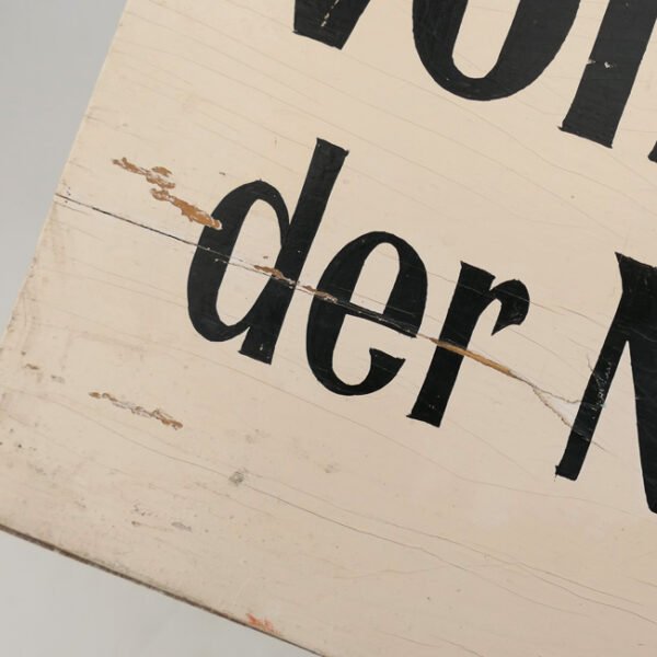 'Ausgabestelle für Volksgasmasken der NS Volkswohlfahrt' Wooden Sign
