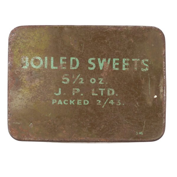 British 'Boiled Sweets, Salt & Matches' Ration Tin