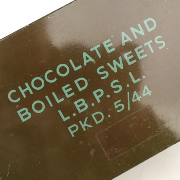 British 'Chocolate and Boiled Sweets' Ration Tin