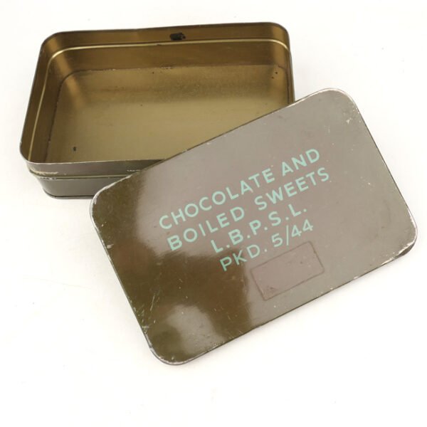 British 'Chocolate and Boiled Sweets' Ration Tin