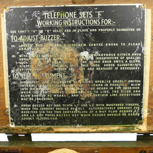 British Field Telephone Set 'F' MKII