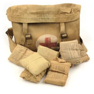 British Shell Dressing Bag with Contents