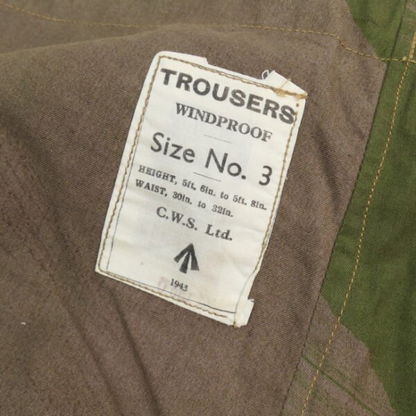 British Windproof Camouflage Trousers 1943