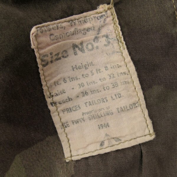 British Windproof Camouflage Trousers 1944