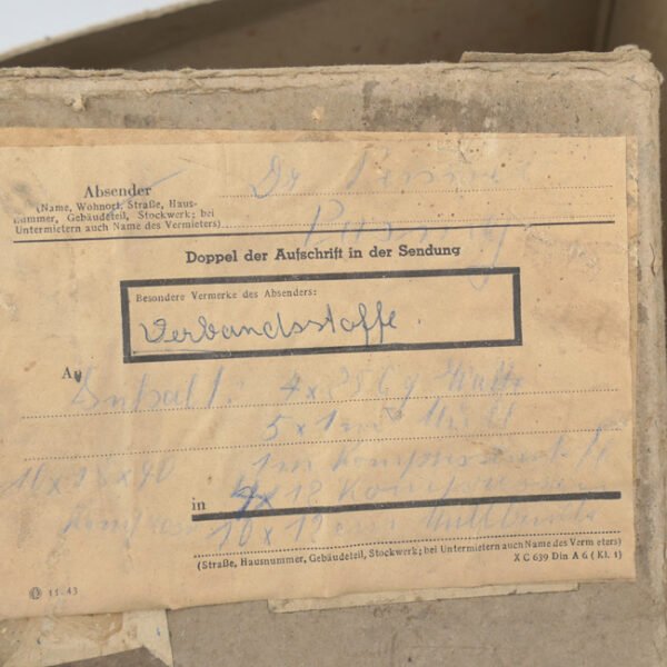 Carton 'Erdal' Box used as Medical Storage Box