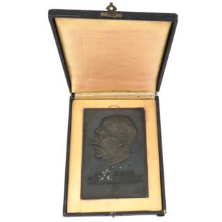 Cased 'Adolf Hitler' Plaque