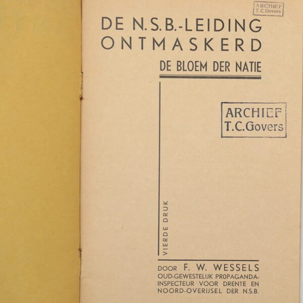 'De N.S.B-Leiding Ontmaskerd' Booklet