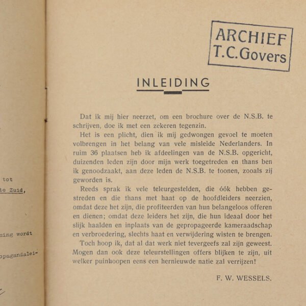 'De N.S.B-Leiding Ontmaskerd' Booklet