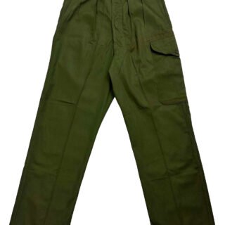 Deadstock Original 1954 Dated British Army 1950 Pattern Jungle Green Trousers - Size 7 in Trousers & shorts