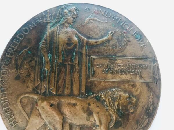 Death, plaque/penny 7th Battalion, London, Regiment in Casuality