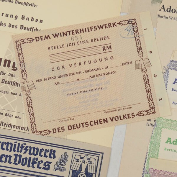 Decorative 'Winterhilfswerk' Document Grouping