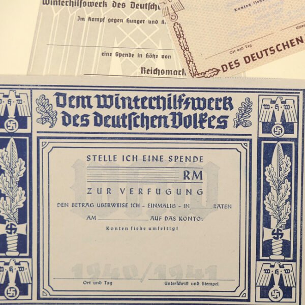 Decorative 'Winterhilfswerk' Document Grouping
