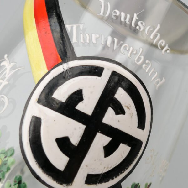 'Deutscher Turnverband' Commemorative Glass Beer Stein