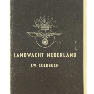 Dutch 'Landwacht Nederland' Soldbuch