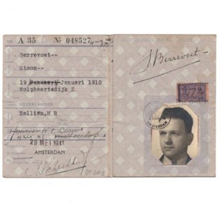 Dutch 'Persoonsbewijs' from Amsterdam
